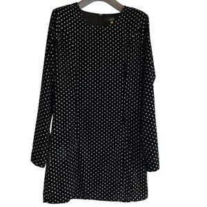 AQUA Velvet Holiday Party/cocktail Dress Women's 8 M Black Silver Rhinestones